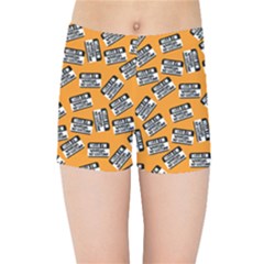 Pattern Halloween  Kids Sports Shorts