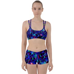 Dark Neon Stuff Blue Red Black Rainbow Light Women s Sports Set