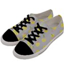 Cute Fruit Cerry Yellow Green Pink Men s Low Top Canvas Sneakers View2