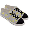 Cute Fruit Cerry Yellow Green Pink Men s Low Top Canvas Sneakers View3