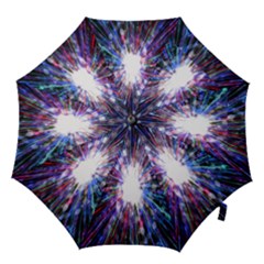 Seamless Animation Of Abstract Colorful Laser Light And Fireworks Rainbow Hook Handle Umbrellas (medium)