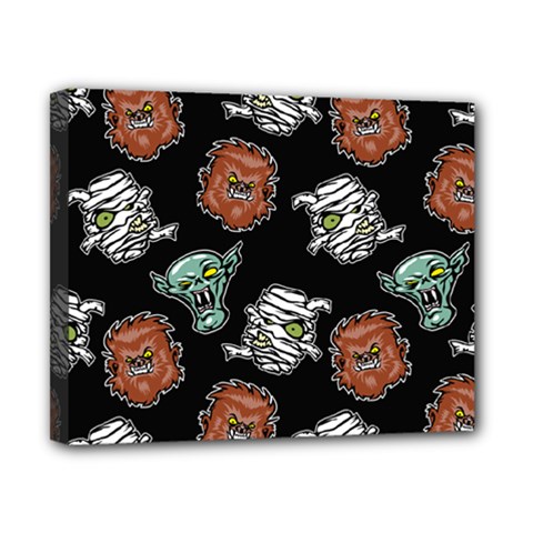 Pattern Halloween Werewolf Mummy Vampire Icreate Canvas 10  X 8  by iCreate