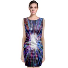 Seamless Animation Of Abstract Colorful Laser Light And Fireworks Rainbow Classic Sleeveless Midi Dress by Mariart