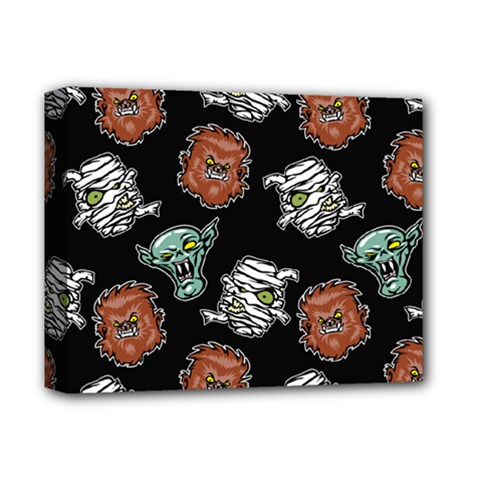 Pattern Halloween Werewolf Mummy Vampire Icreate Deluxe Canvas 14  X 11  by iCreate