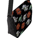 Pattern Halloween Werewolf Mummy Vampire iCreate Flap Messenger Bag (L)  View2