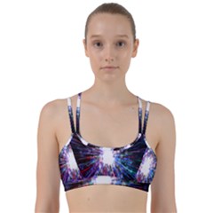 Seamless Animation Of Abstract Colorful Laser Light And Fireworks Rainbow Line Them Up Sports Bra by Mariart