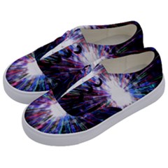 Seamless Animation Of Abstract Colorful Laser Light And Fireworks Rainbow Kids  Classic Low Top Sneakers