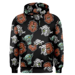 Pattern Halloween Werewolf Mummy Vampire Icreate Men s Pullover Hoodie