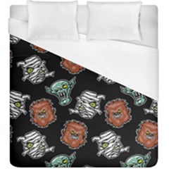 Pattern Halloween Werewolf Mummy Vampire Icreate Duvet Cover (king Size) by iCreate