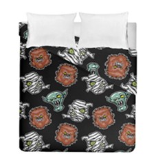 Pattern Halloween Werewolf Mummy Vampire Icreate Duvet Cover Double Side (full/ Double Size) by iCreate