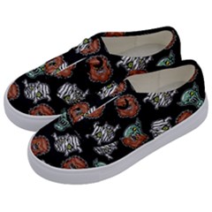 Pattern Halloween Werewolf Mummy Vampire Icreate Kids  Classic Low Top Sneakers