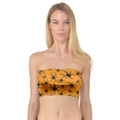 Pattern Halloween Black Spider Icreate Bandeau Top by iCreate