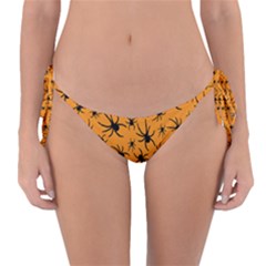 Pattern Halloween Black Spider Icreate Reversible Bikini Bottom