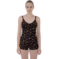 Halloween Spiders Tie Front Two Piece Tankini