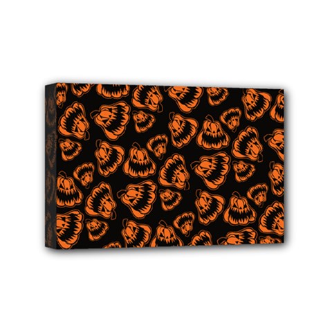 Pattern Halloween Jackolantern Mini Canvas 6  X 4  by iCreate