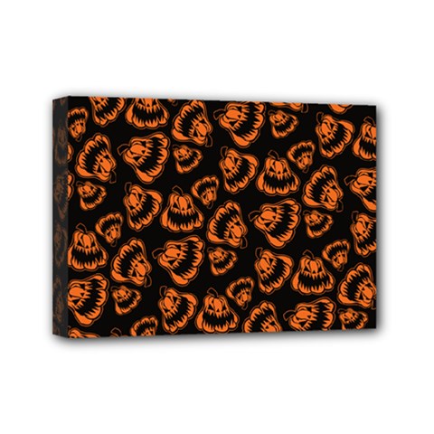 Pattern Halloween Jackolantern Mini Canvas 7  X 5  by iCreate