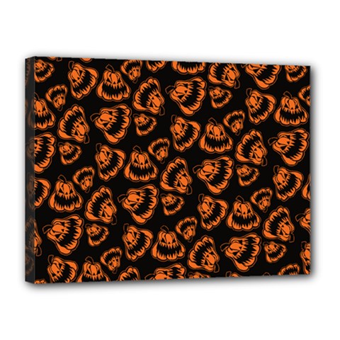 Pattern Halloween Jackolantern Canvas 16  X 12  by iCreate