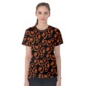 Pattern Halloween Jackolantern Women s Cotton Tee View1