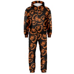 Pattern Halloween Jackolantern Hooded Jumpsuit (men) 