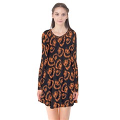 Pattern Halloween Jackolantern Flare Dress by iCreate