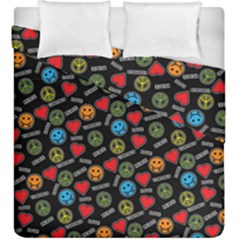 Pattern Halloween Peacelovevampires  Icreate Duvet Cover Double Side (King Size)