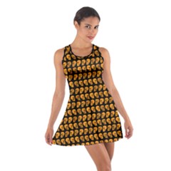 Halloween Color Skull Heads Cotton Racerback Dress by iCreate