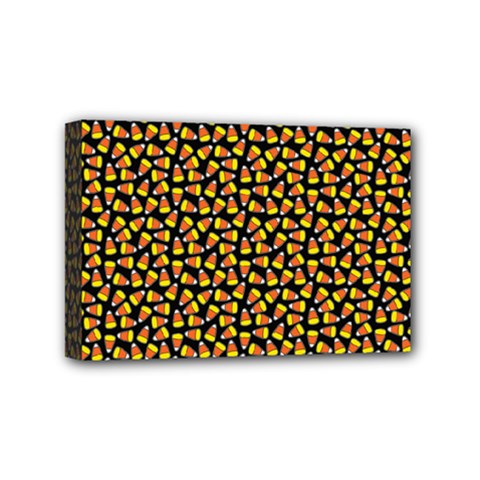 Pattern Halloween Candy Corn   Mini Canvas 6  X 4 