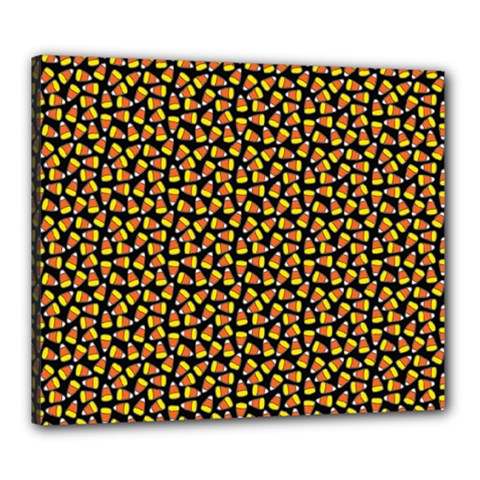 Pattern Halloween Candy Corn   Canvas 24  X 20 