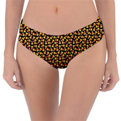 Pattern Halloween Candy Corn   Reversible Classic Bikini Bottoms by iCreate