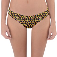 Pattern Halloween Candy Corn   Reversible Hipster Bikini Bottoms