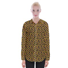 Pattern Halloween Candy Corn   Womens Long Sleeve Shirt