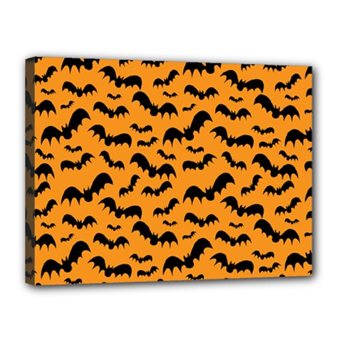 Pattern Halloween Bats  Icreate Canvas 16  X 12  by iCreate