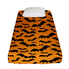 Pattern Halloween Bats  Icreate Fitted Sheet (single Size) by iCreate