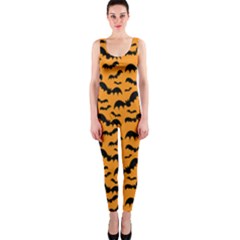 Pattern Halloween Bats  Icreate Onepiece Catsuit by iCreate