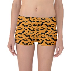 Pattern Halloween Bats  Icreate Reversible Boyleg Bikini Bottoms by iCreate