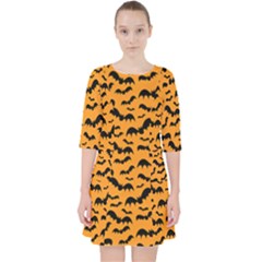 Pattern Halloween Bats  Icreate Pocket Dress by iCreate