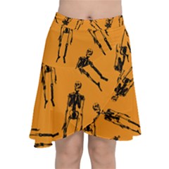 Halloween Skeletons  Chiffon Wrap