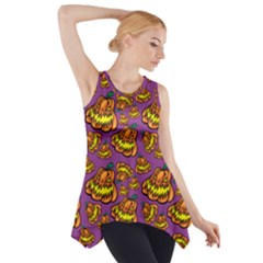 1pattern Halloween Colorfuljack Icreate Side Drop Tank Tunic by iCreate