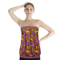 1pattern Halloween Colorfuljack Icreate Strapless Top by iCreate