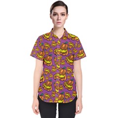 1pattern Halloween Colorfuljack Icreate Women s Short Sleeve Shirt