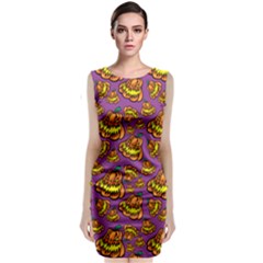 1pattern Halloween Colorfuljack Icreate Sleeveless Velvet Midi Dress