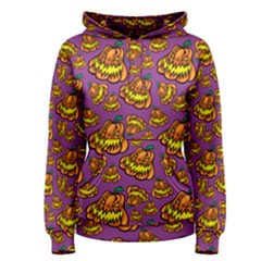 Halloween Colorful Jackolanterns  Women s Pullover Hoodie