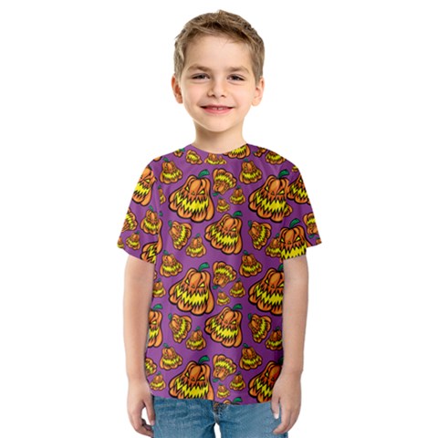 Halloween Colorful Jackolanterns  Kids  Sport Mesh Tee by iCreate