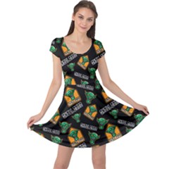 Halloween Ghoul Zone Icreate Cap Sleeve Dress by iCreate