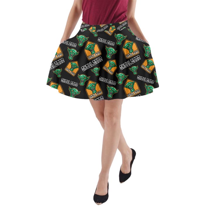 Halloween Ghoul Zone Icreate A-Line Pocket Skirt