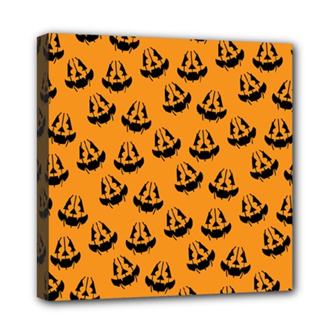 Halloween Jackolantern Pumpkins Icreate Mini Canvas 8  X 8  by iCreate