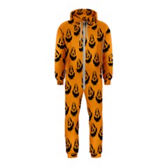 Halloween Jackolantern Pumpkins Icreate Hooded Jumpsuit (kids)