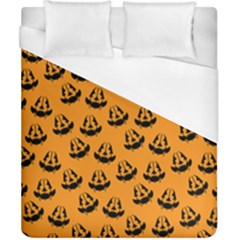 Halloween Jackolantern Pumpkins iCreate Duvet Cover (California King Size)