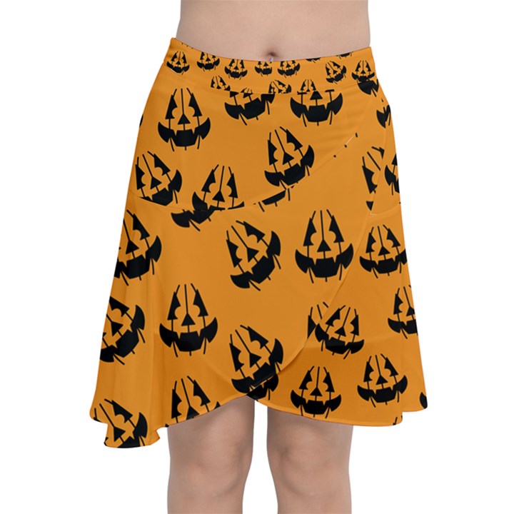 Halloween Jackolantern Pumpkins iCreate Chiffon Wrap