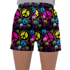 Peace Drips Icreate Sleepwear Shorts by iCreate